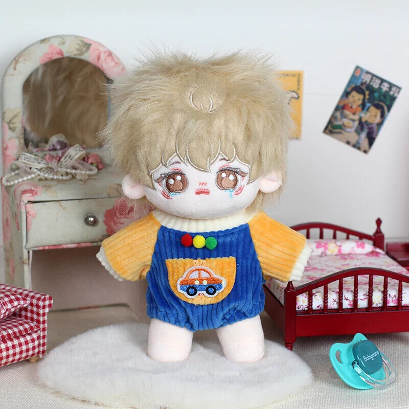 Set Puppenkleidung für 20 cm Idolkinder – Kawaii Overalls und Zubehör