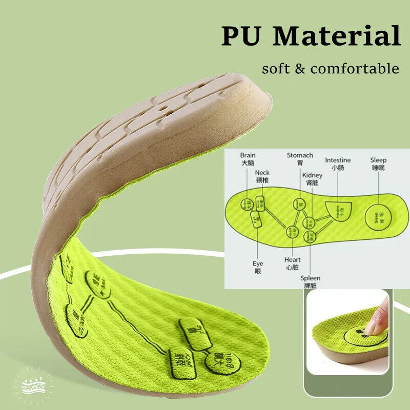 HABO Einlegesohlen für Schuhe – Massage, Akupunkturpunkte für Plantarfasziitis