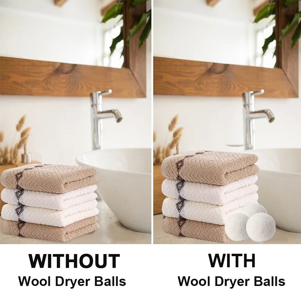 HABO Wiederverwendbare Wolltrockner Bälle – Wäsche Ball Kit für Waschmaschine