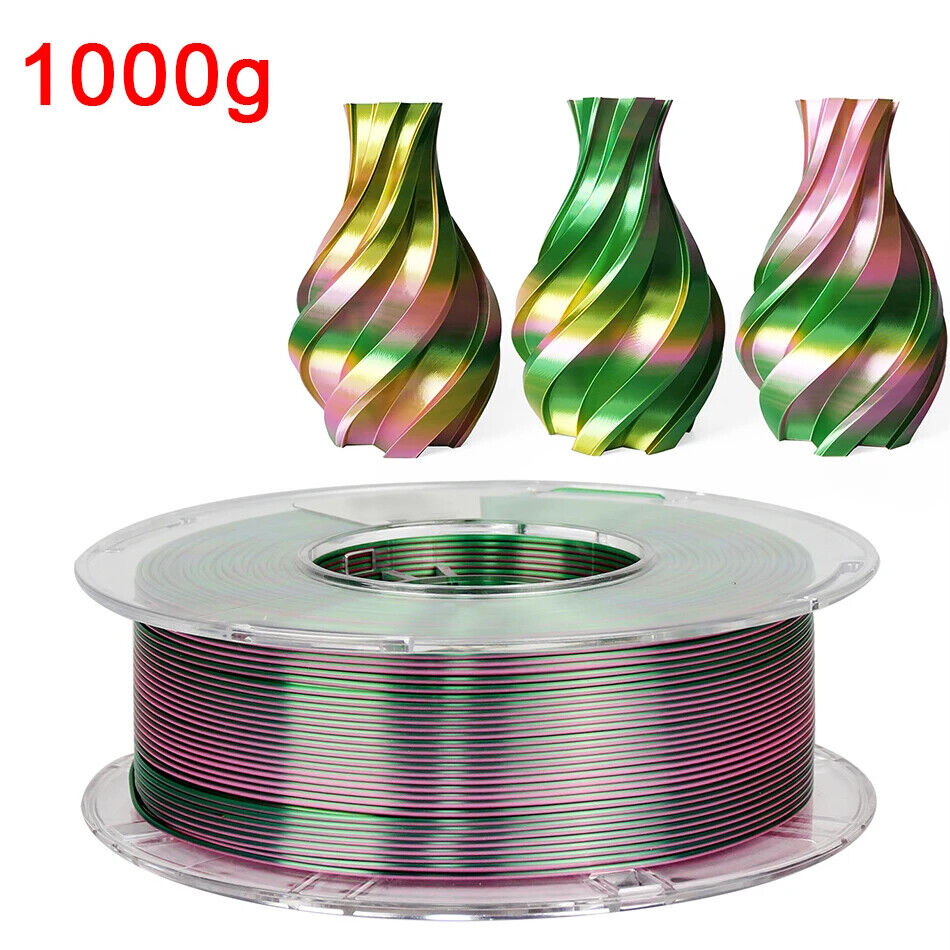 3D Drucker Filament PLA 1,75 Mm dreifarbig Filament Kunststoffmaterial Glänzend