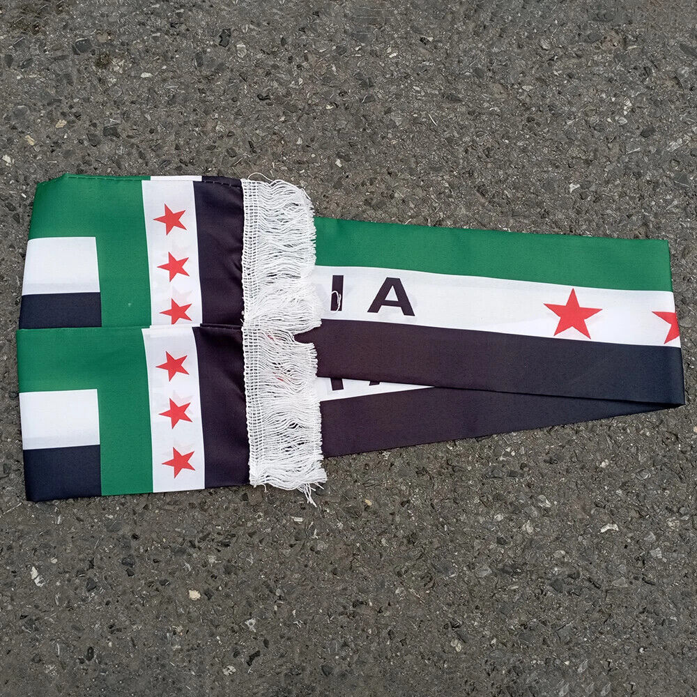 HABO Syrien Neue Flagge Republik Schal Fahne Wimpel Grün Drei Sterne