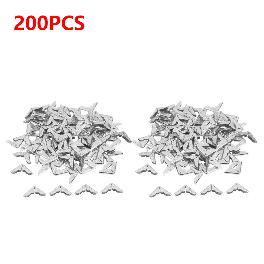 HABO Bucheckenschutz aus Metall Eckenschutz für Scrapbooking, Alben, Menüs, Ordn