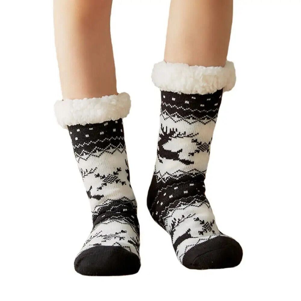 HABO Dicke Wollsocken Weihnachts Socken Geschenk warm Winter Weihnachten Socken