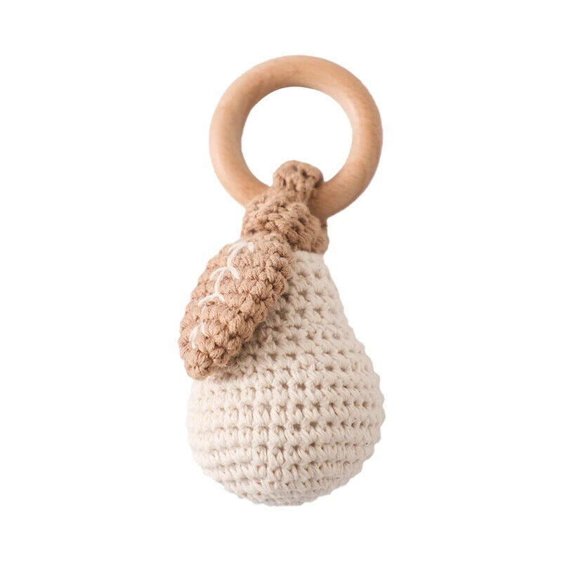 HABO Baby Häkel Tier Rassel Mit Ring Bär Teddy Hase Hund Spielzeug Kleinkind