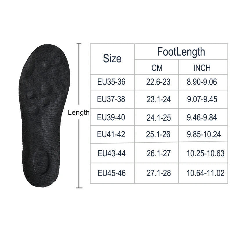 HABO Einlegesohlen Weich Schuhe Atmungsaktiv Bequem Laufen Sport Sneaker Ortho
