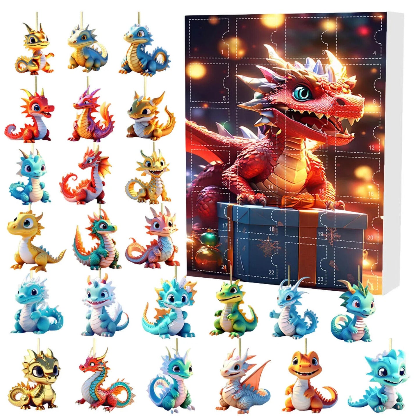 Adventskalender Kinder Drachen Geschenk Süß Drachenbabys Jungs Mädchen