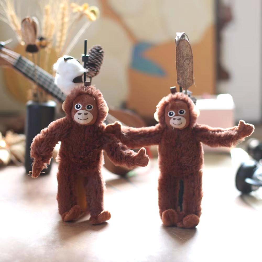 20Cm Gorilla Anhänger Plüsch Affe Orang-Utan Schlüssel Kuscheltier Geschenk