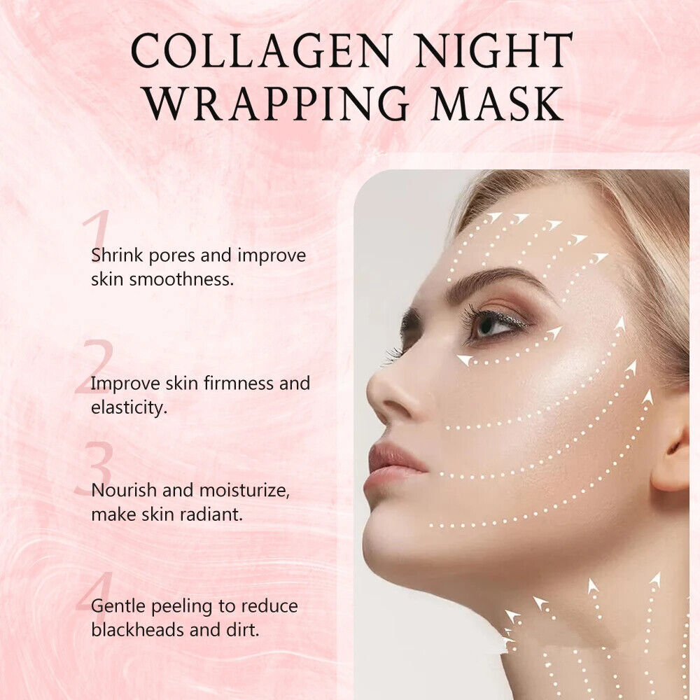 Korean Skincare Kollagen - Maske Nachtkollagen Verjüngung Feuchtigkeitsspendend