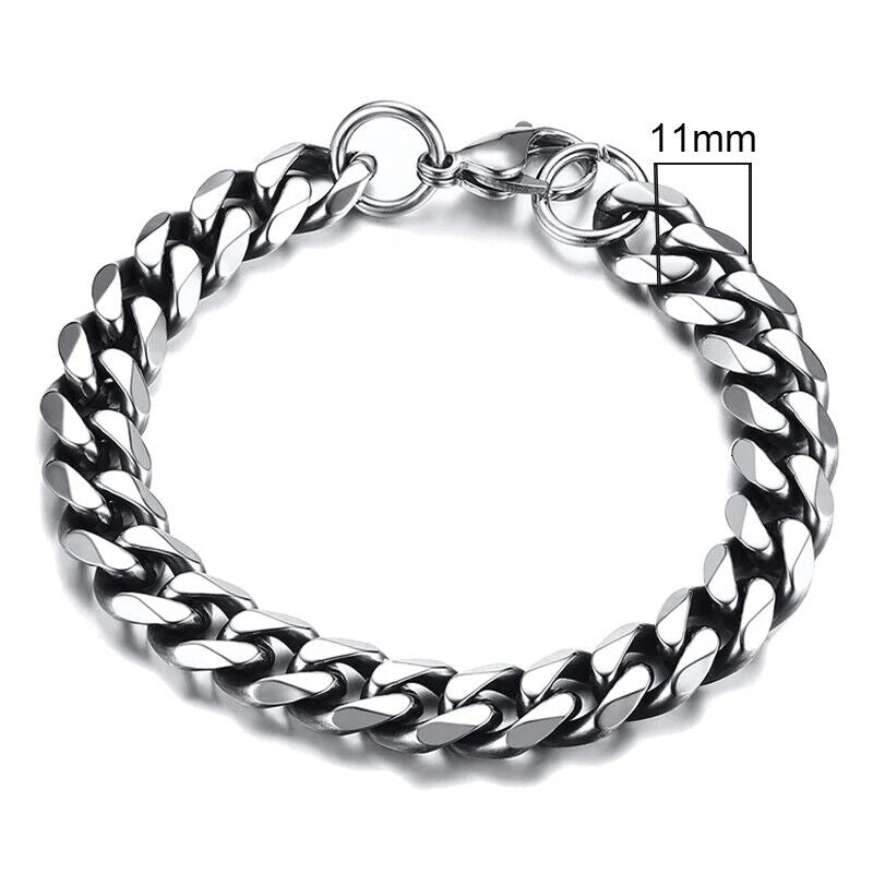 HABO 3–11 Mm Gold / Silber Armband Herren Casual Dick Kette Edelstahl Geschenk