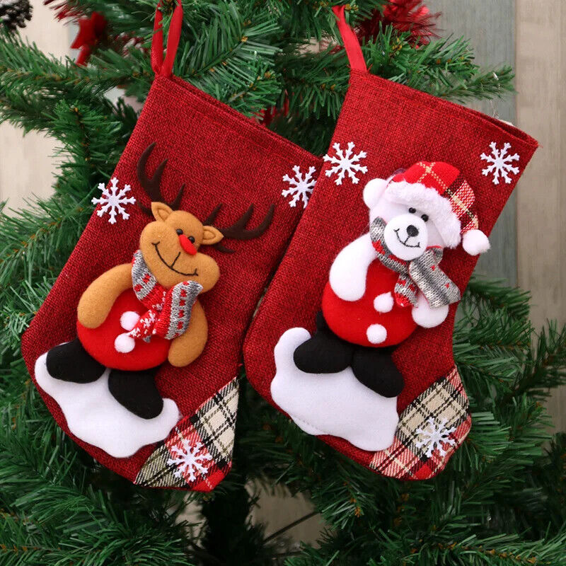 HABO Weihnachts Strümpfe Socken Santa Schneemann Weihnachten Christbaum Dekor