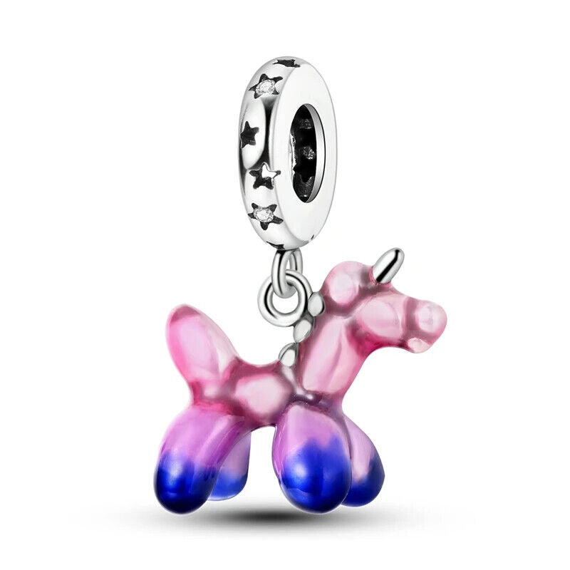 HABO TiereSerie Charms Silber – Hund, Katze Perlen für Pandora Armband Anhänger