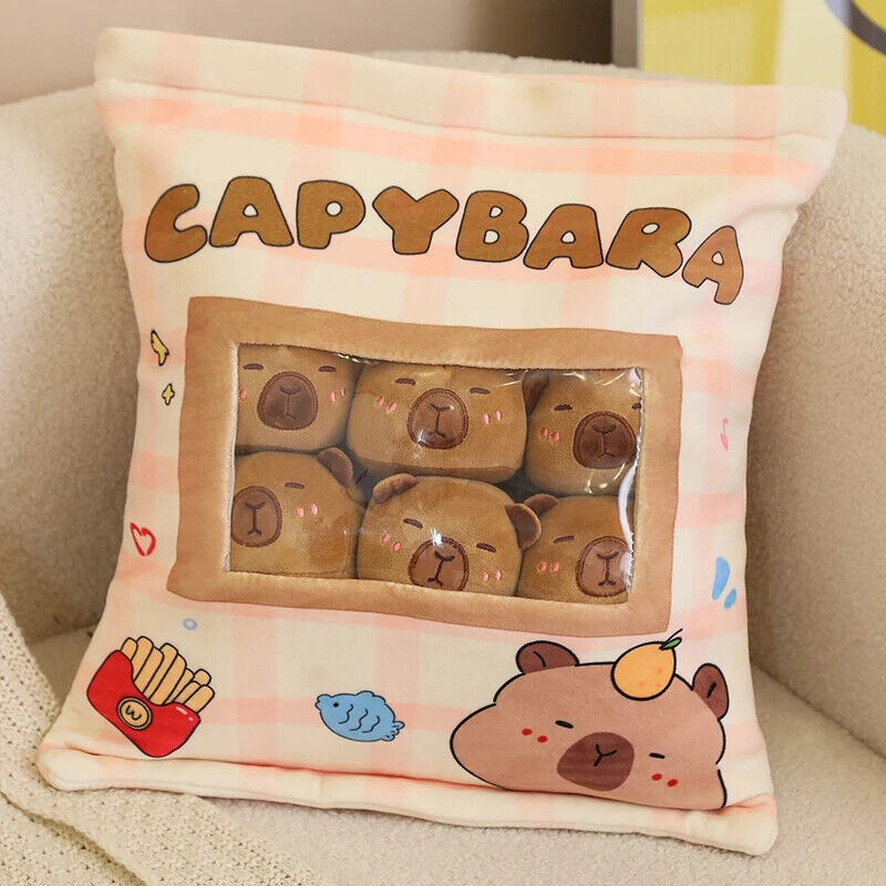 Plüsch-Snacktasche – Süße Mini-Puppen & Kissen im Frucht- und Tierdesign