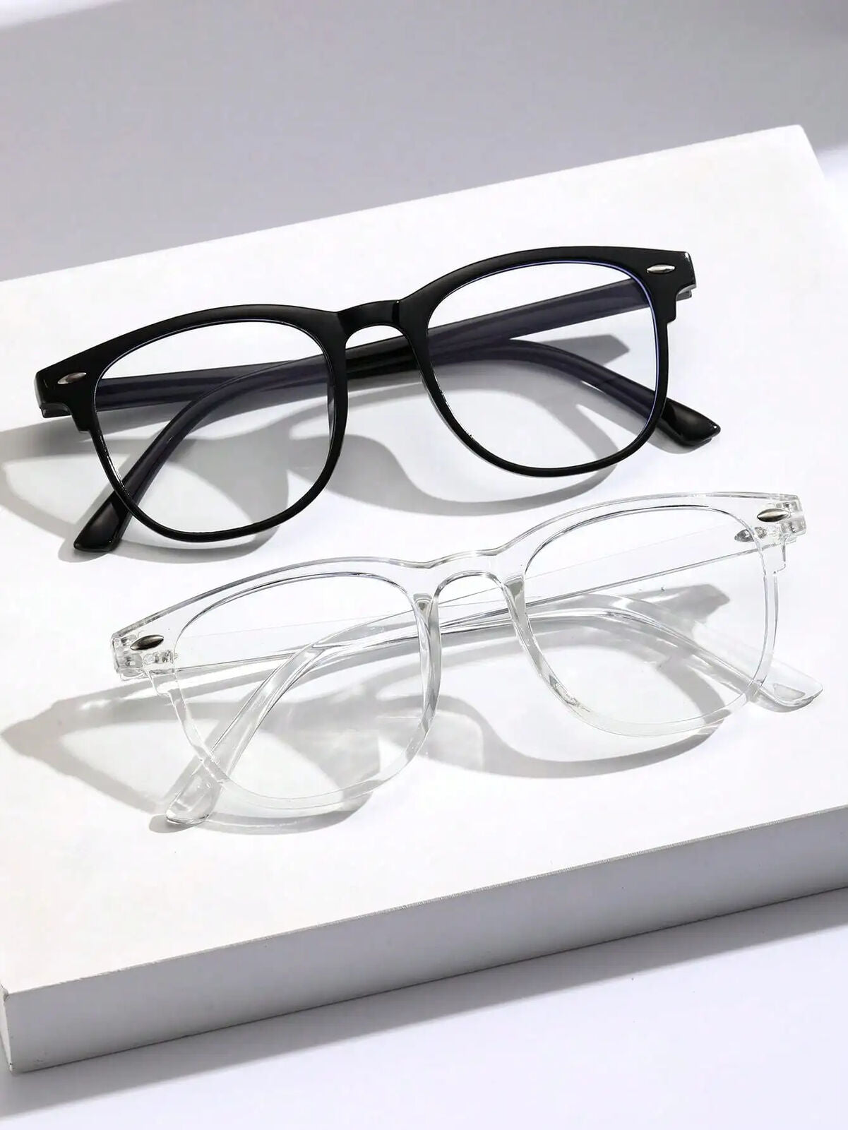 HABO Unisex Quadratische Rahmen – Trendy Anti-Blau Licht Brille mit Gläsern