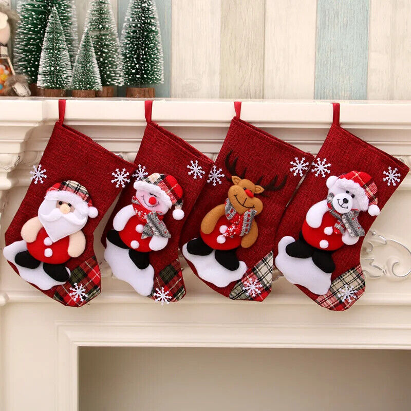 HABO Weihnachts Strümpfe Socken Santa Schneemann Weihnachten Christbaum Dekor