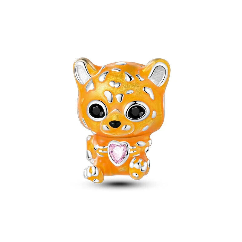 HABO TiereSerie Charms Silber – Hund, Katze Perlen für Pandora Armband Anhänger