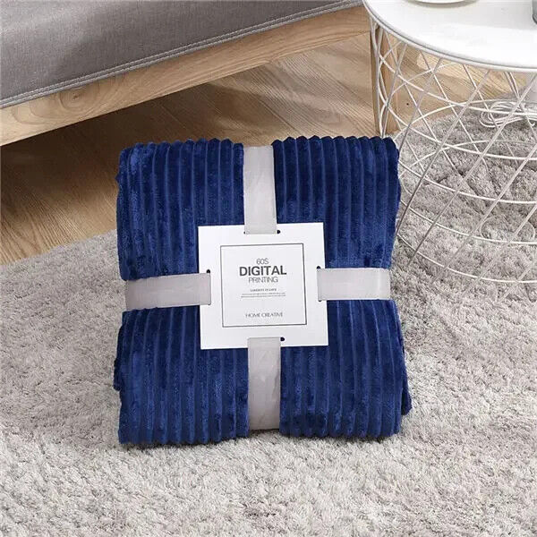 HABO Decke Warm Bettdecke Flauschig Kuscheldecke Flanell Rosa Blau Weich Winter