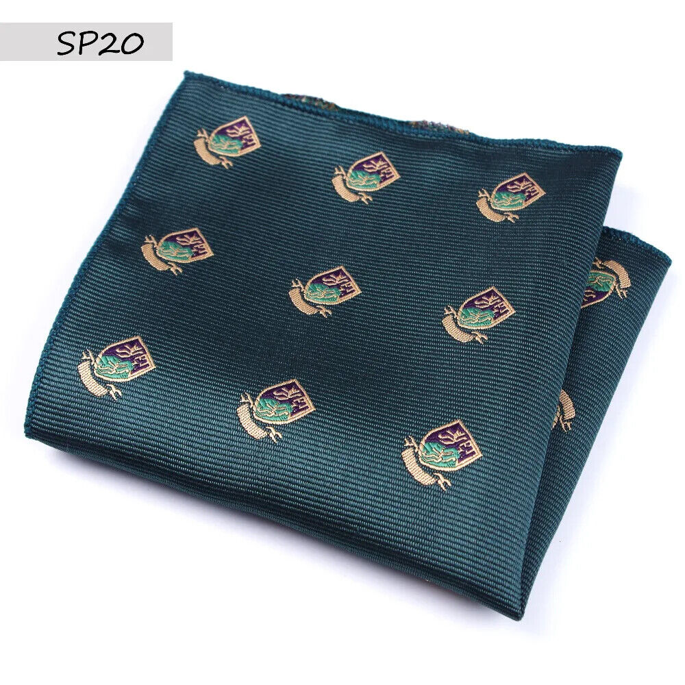 HABO Vintage Paisley Männer Taschentuch mit Blumen-Druck für Anzug & Brusttasche