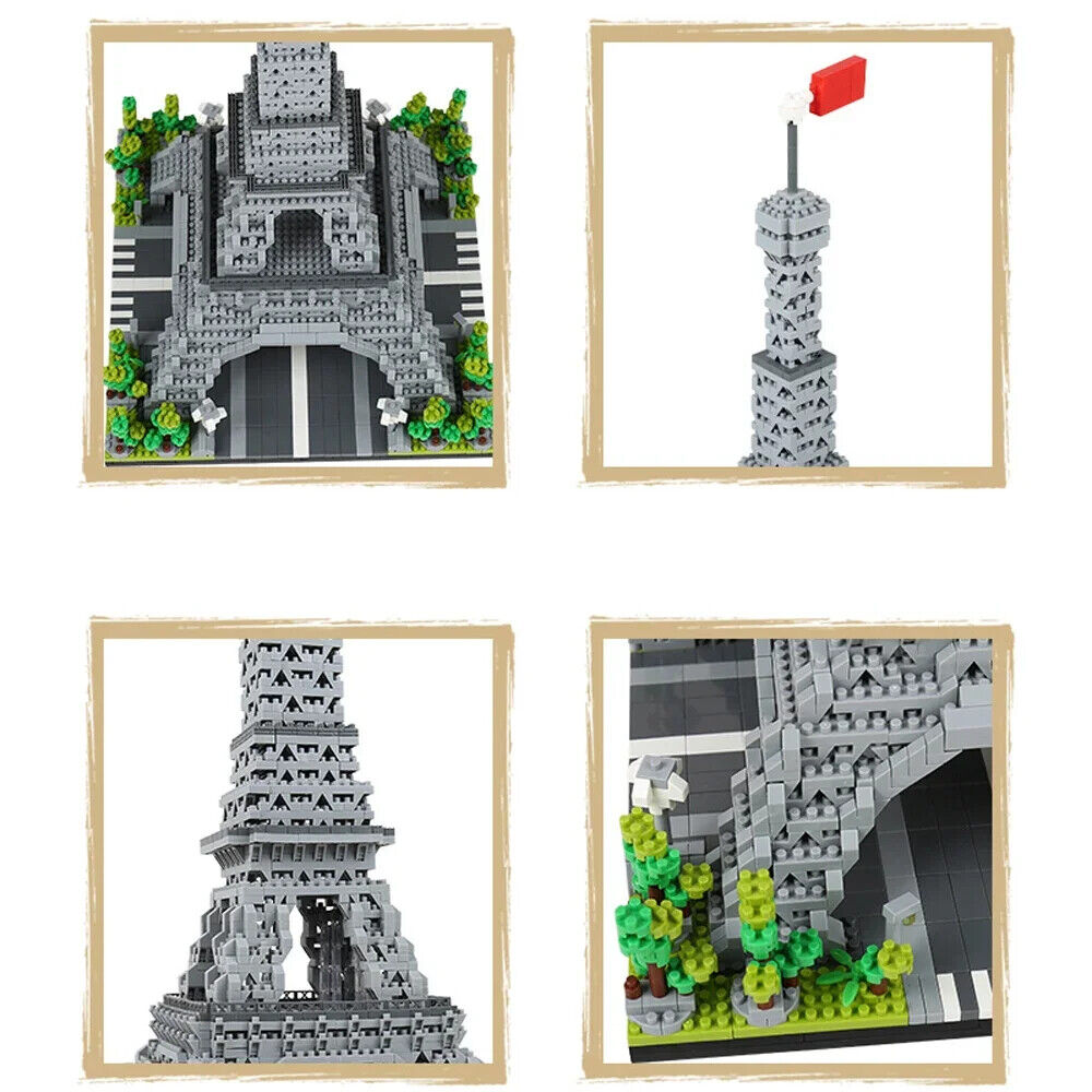 Bausteinset Historische Gebäude Big Ben Eifel Pisa Modelle Steckbausteine Kinder