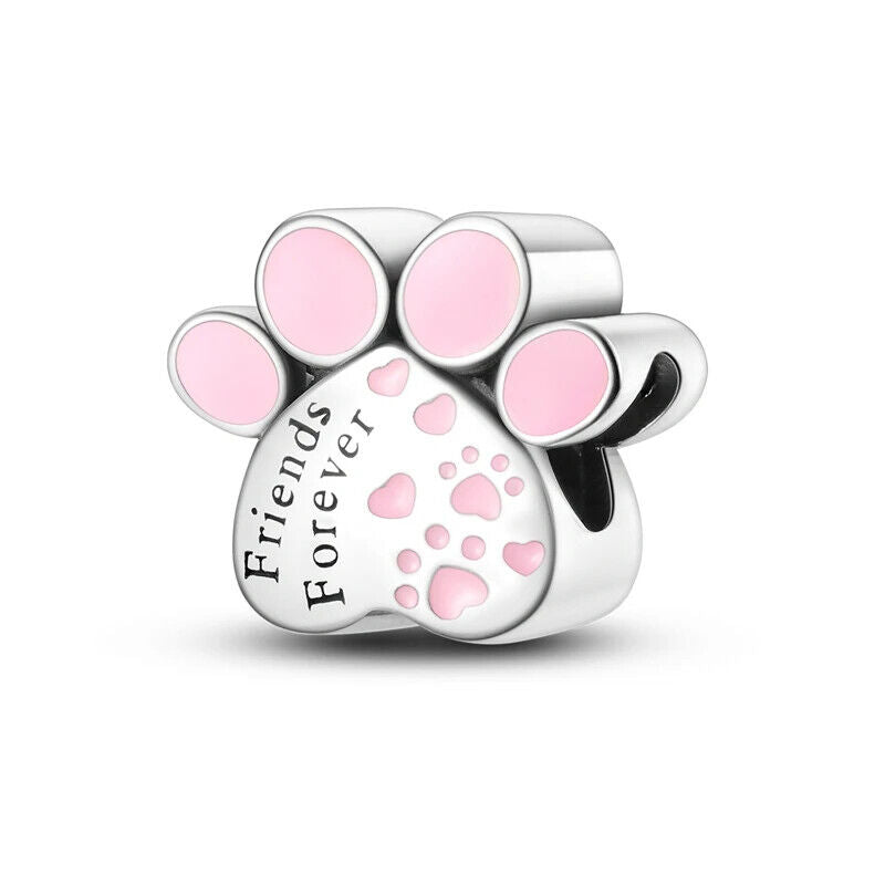 HABO TiereSerie Charms Silber – Hund, Katze Perlen für Pandora Armband Anhänger