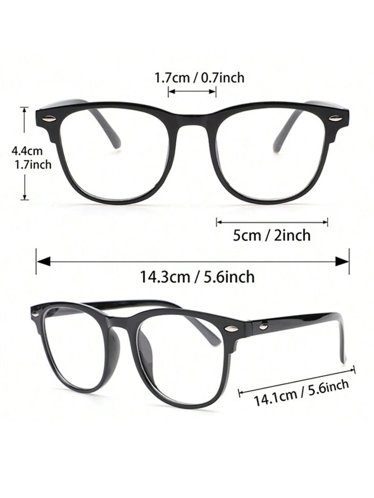 HABO Unisex Quadratische Rahmen – Trendy Anti-Blau Licht Brille mit Gläsern