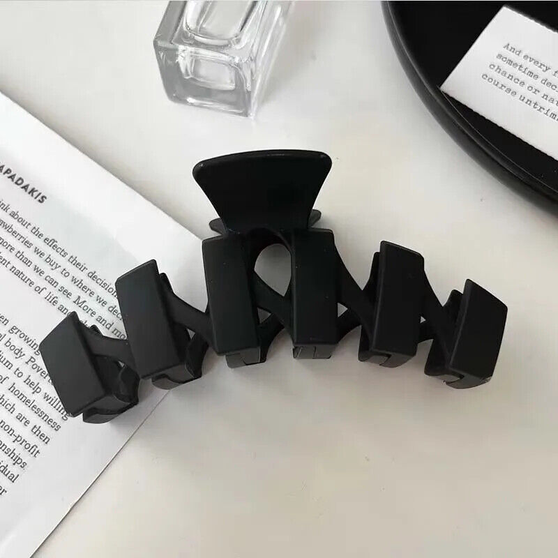 HABO Haar Klammer Elegant Schwarz Damen Business Haare Ästhetisch Kunststoff