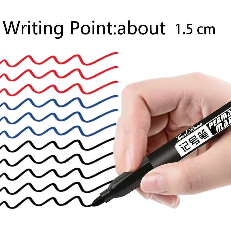 HABO 6-teiliger Permanentmarker Set für Zeichnungen Wasserdichte Tinte