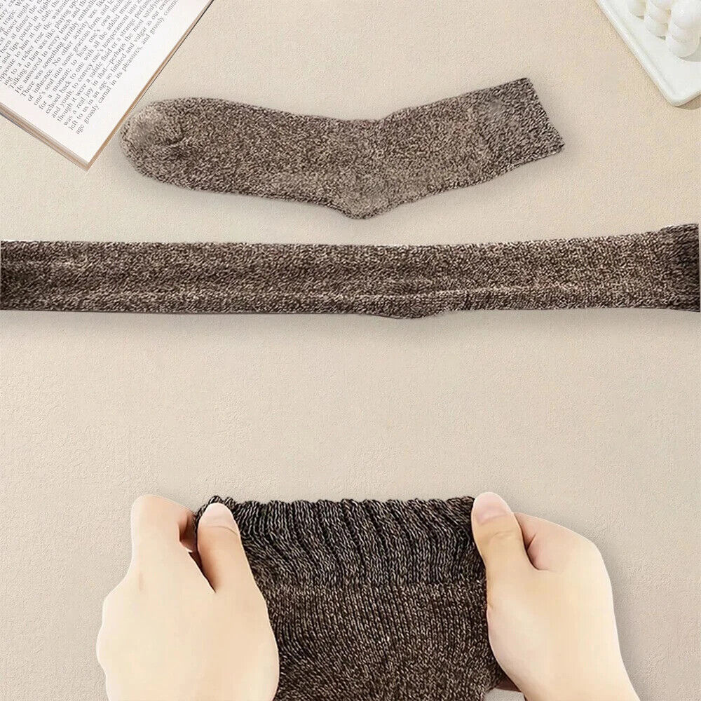 HABO Dicke Woll Socken für Männer – Herbst- und Winterstrümpfe, Crew-Socken
