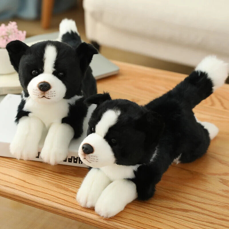 Border Collie Plüschhund - Realistische Wohndeko