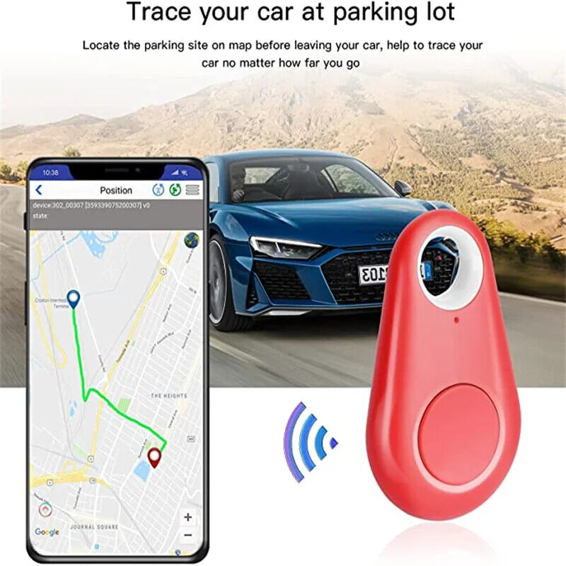 GPS Tracker für Haustiere Mini Bluetooth Anhänger Locator für Auto Kind Haustier