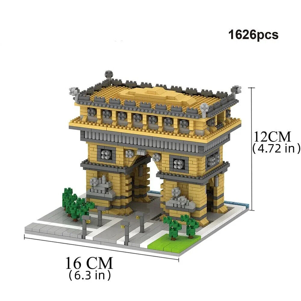 Bausteinset Historische Gebäude Big Ben Eifel Pisa Modelle Steckbausteine Kinder