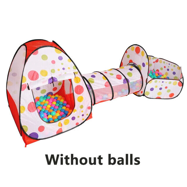 HABO Baby Ball Becken Spiele Zelt Laufstall Kinder Spieltunnel Bällebad Rosa Bla