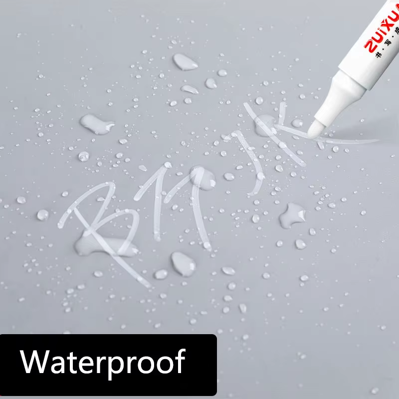 HABO Weiße Markierungsstifte Set – 2,0 mm, Ölig, Wasserdicht, Gelstifte