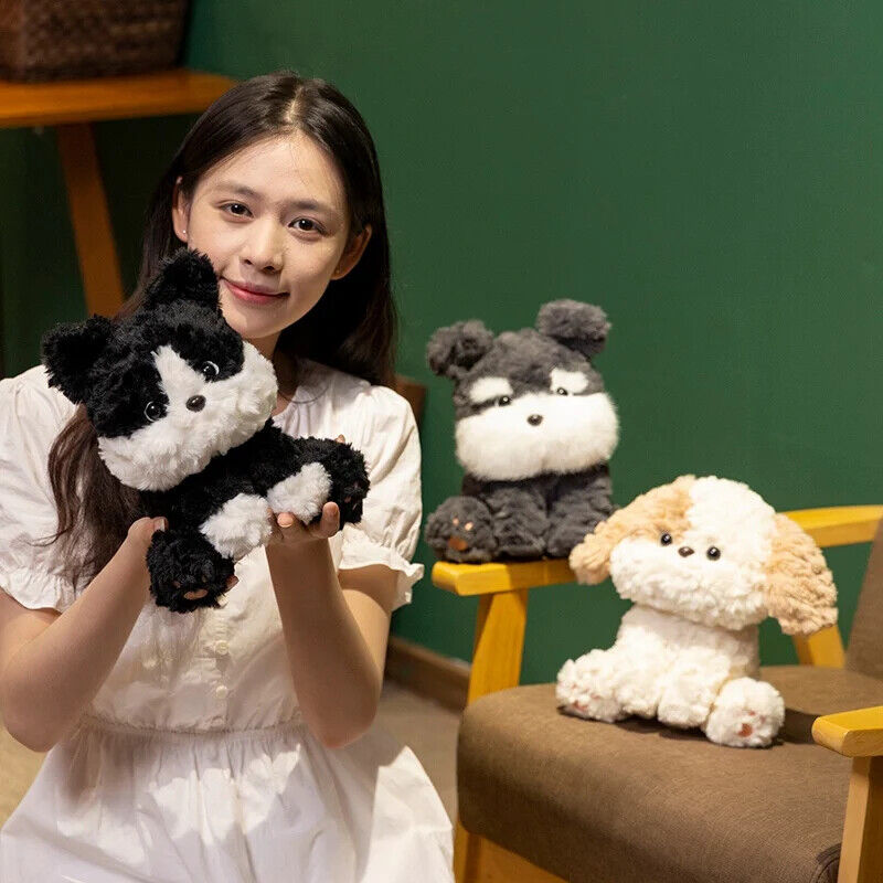 Kawaii Plüsch Welpen Spielzeug Schnauzer Puppen