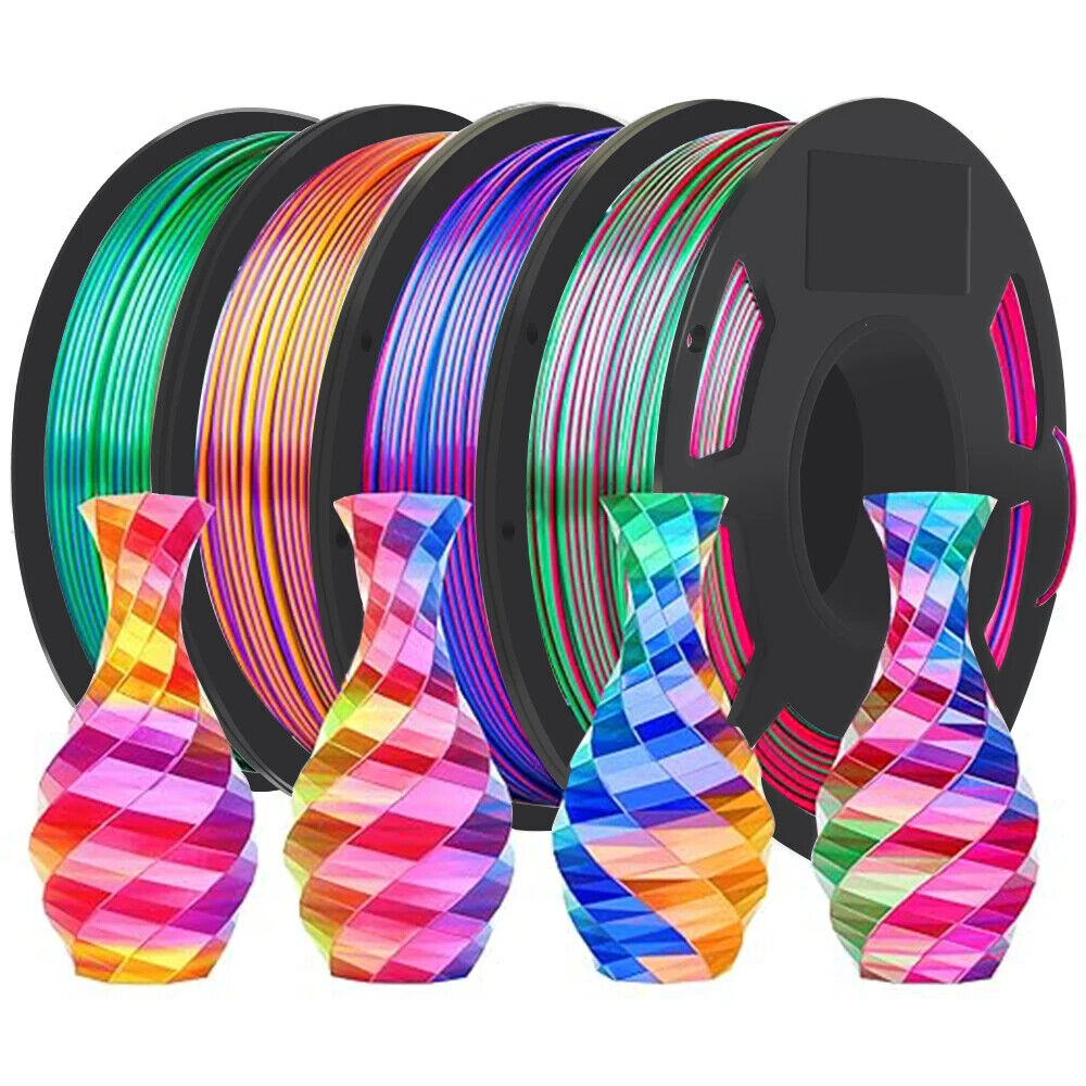 3D Drucker Filament PLA 1,75 Mm dreifarbig Filament Kunststoffmaterial Glänzend