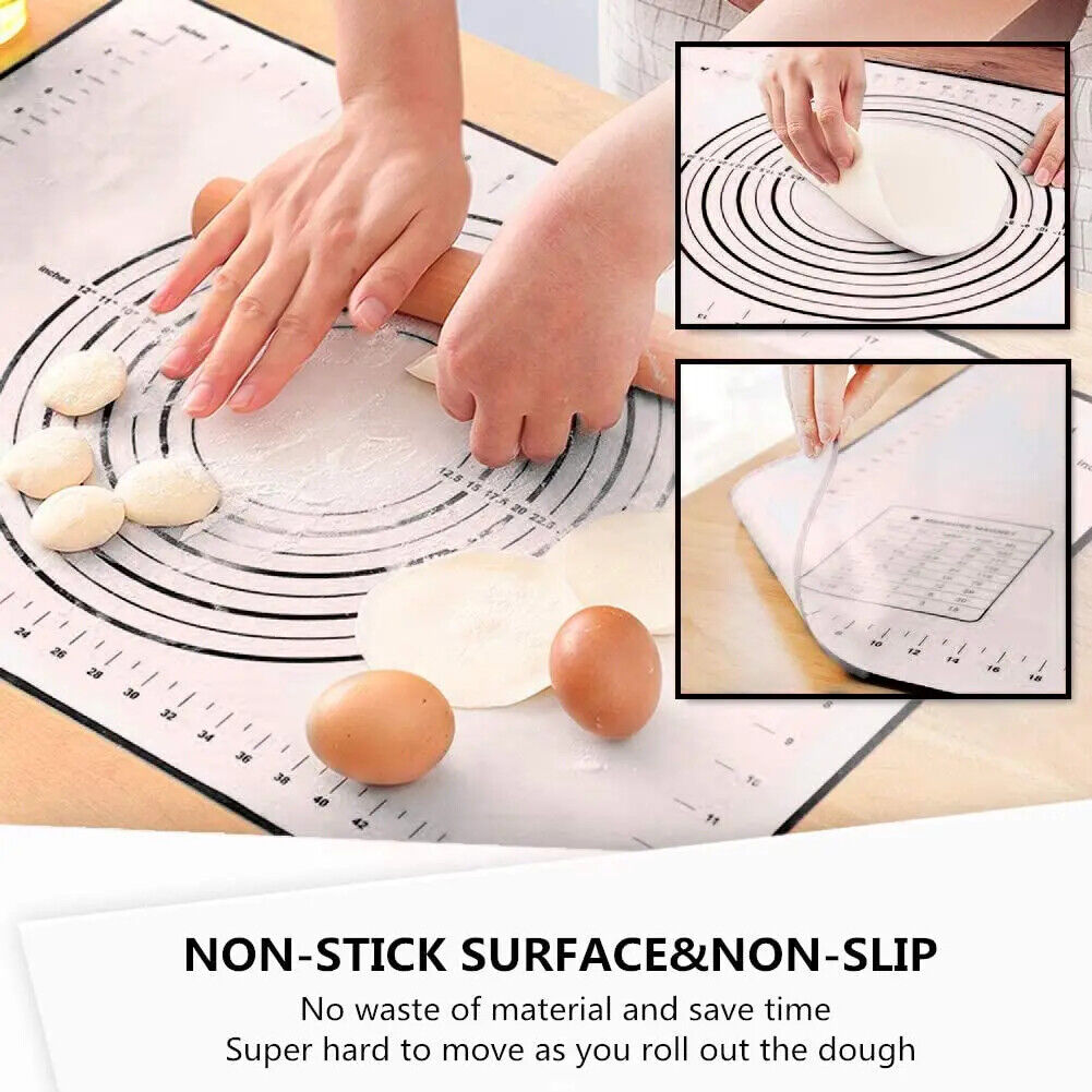 HABO Fiberglas-Silikon-Backmatte, Antihaftbeschichtete Oberfläche Kochen Gebäck