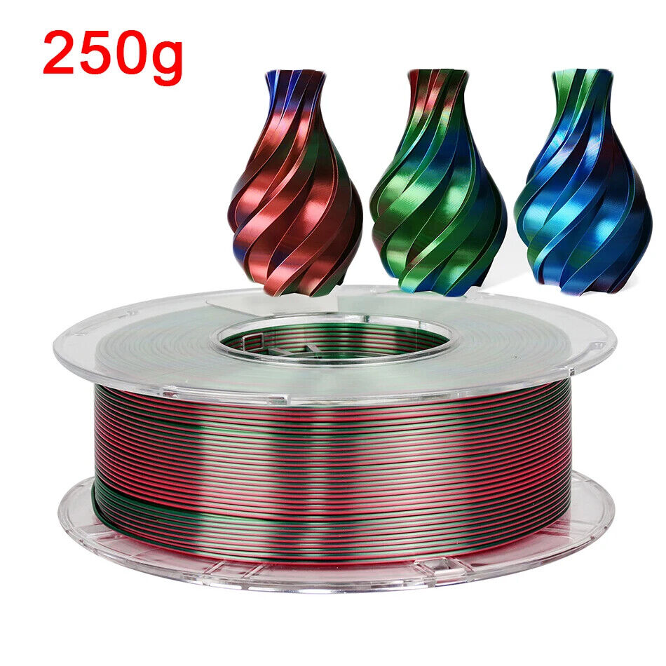 3D Drucker Filament PLA 1,75 Mm dreifarbig Filament Kunststoffmaterial Glänzend