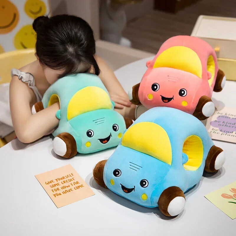 HABO Auto Plüschtier KInder Schlaf Kissen Mit Loch Cartoon Jungen Spielzeug Bunt