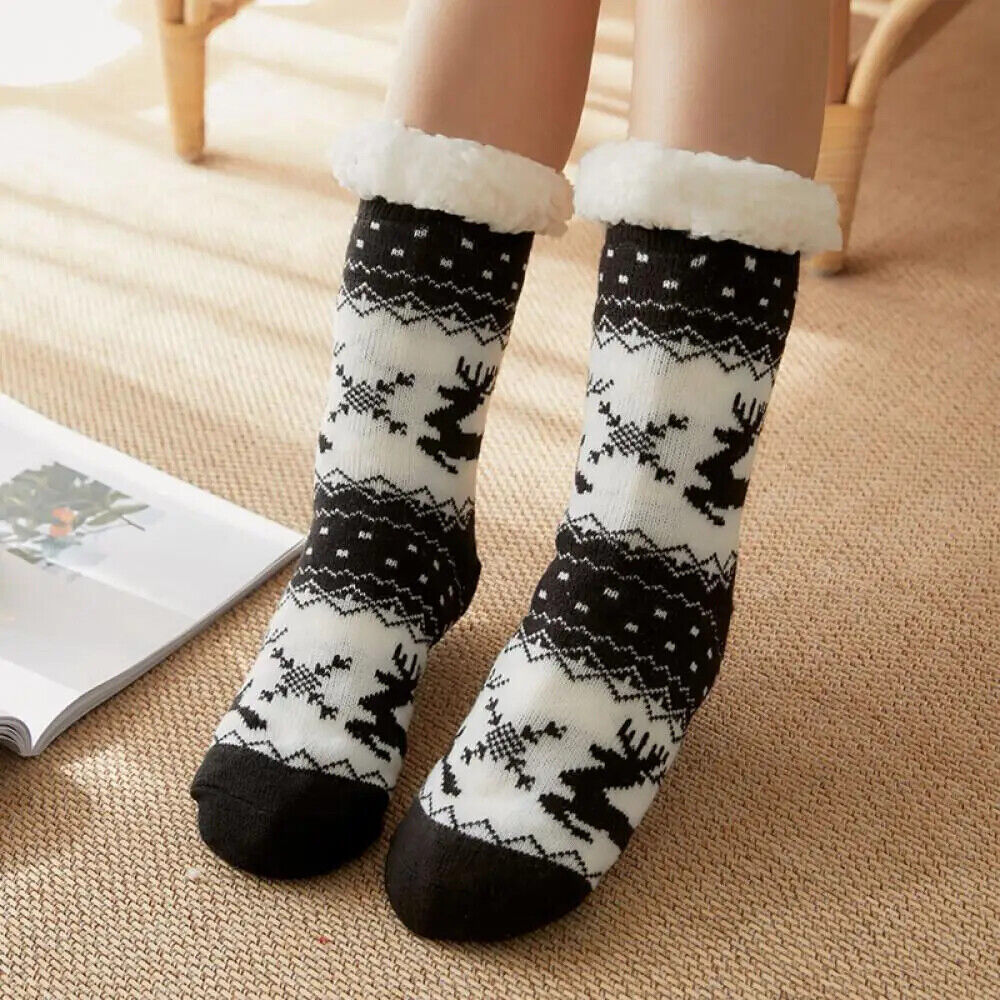 HABO Dicke Wollsocken Weihnachts Socken Geschenk warm Winter Weihnachten Socken