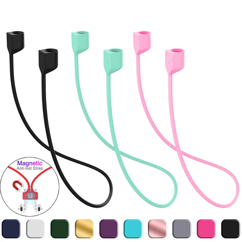HABO Silikon Anti-Verlust Magnetseil für AirPods – Ohrhörer Strap für AirPods