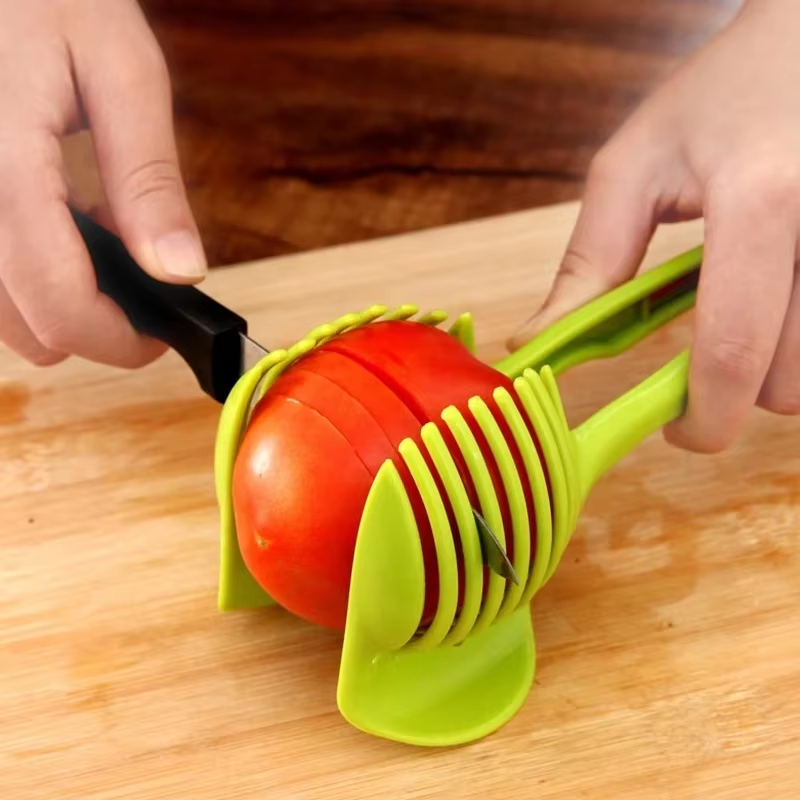 HABO Edelstahl Handheld Obst- und Gemüseschneider – Cutter für die Küche
