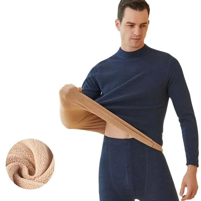 HABO Thermo Unterwäsche für Männer – 2 Stück Set, Mock-Neck, Unterhosen & hemden