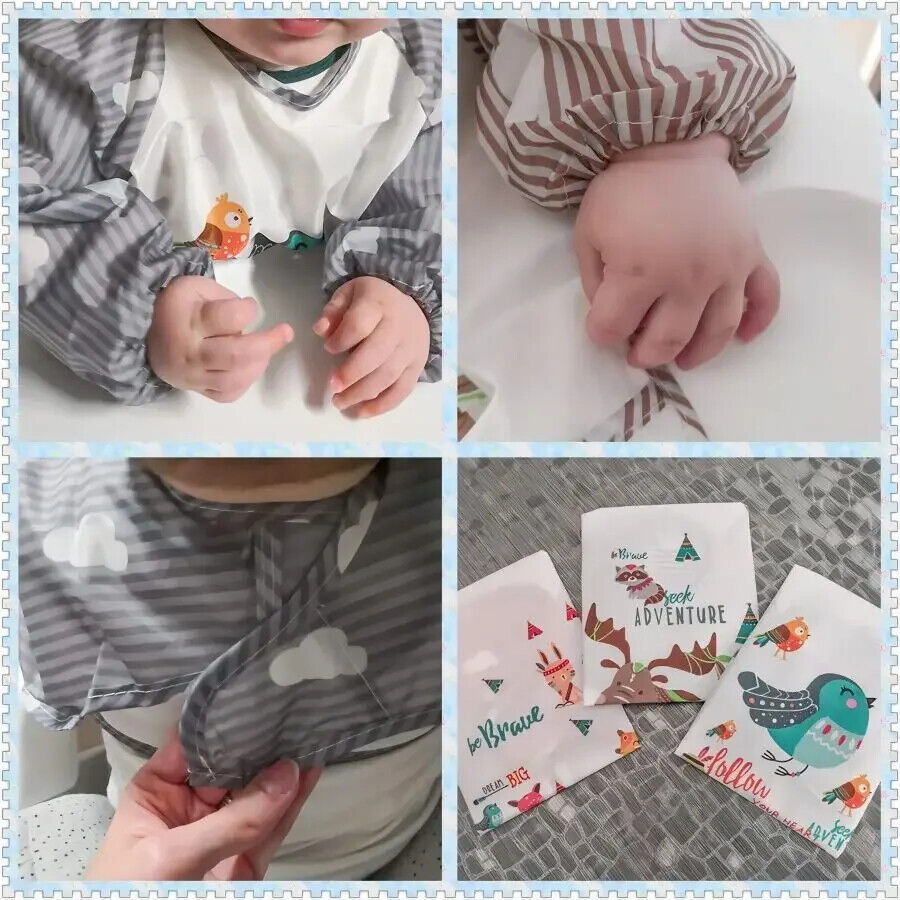 HABO Baby Kittel – Cartoon Tier Langarm Kunstschürze für Kleinkinder