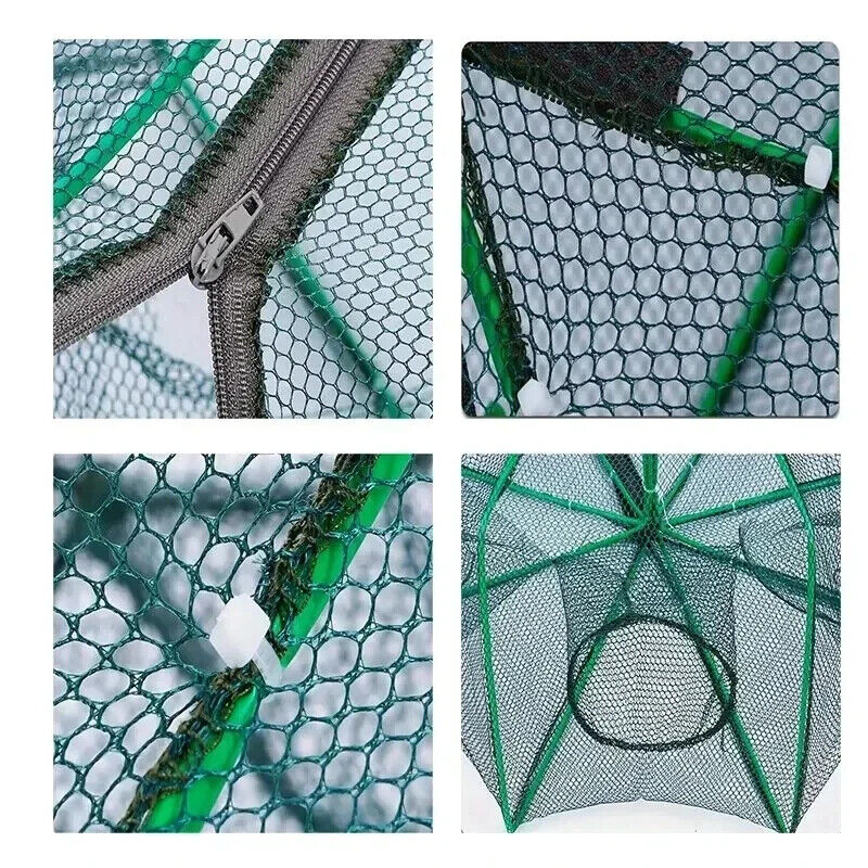 HABO Faltbares Fischernetz - Multifunktionale Fangfalle für Krebse und Fische