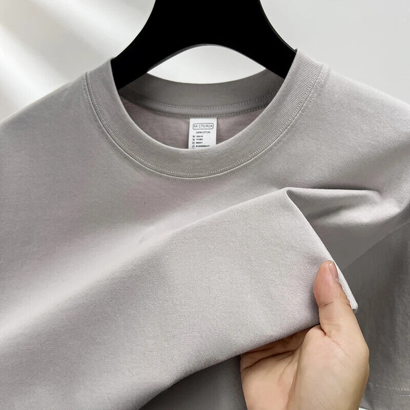HABO Baumwolle Herren T-Shirt – Sommer High-End Marke Rundhals , Atmungsaktiv