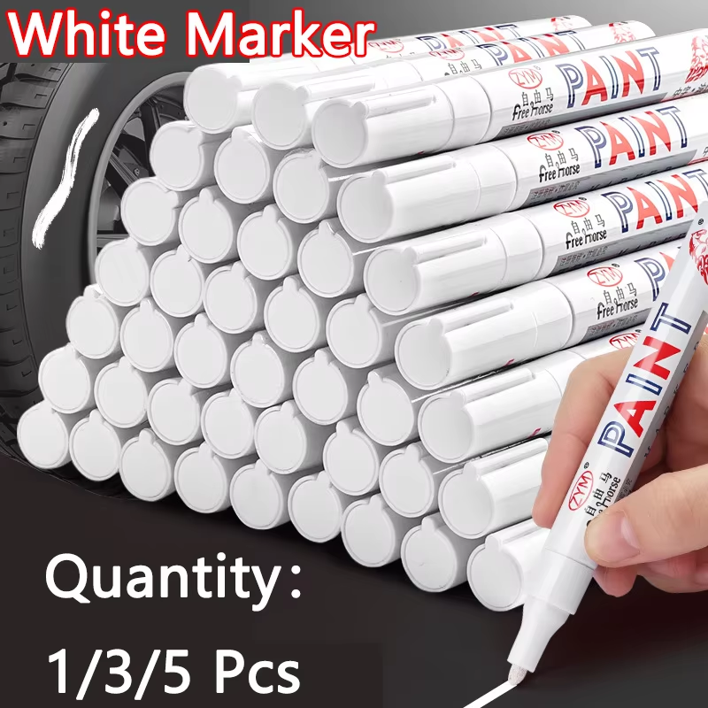 HABO Weiße Markierungsstifte Set – 2,0 mm, Ölig, Wasserdicht, Gelstifte