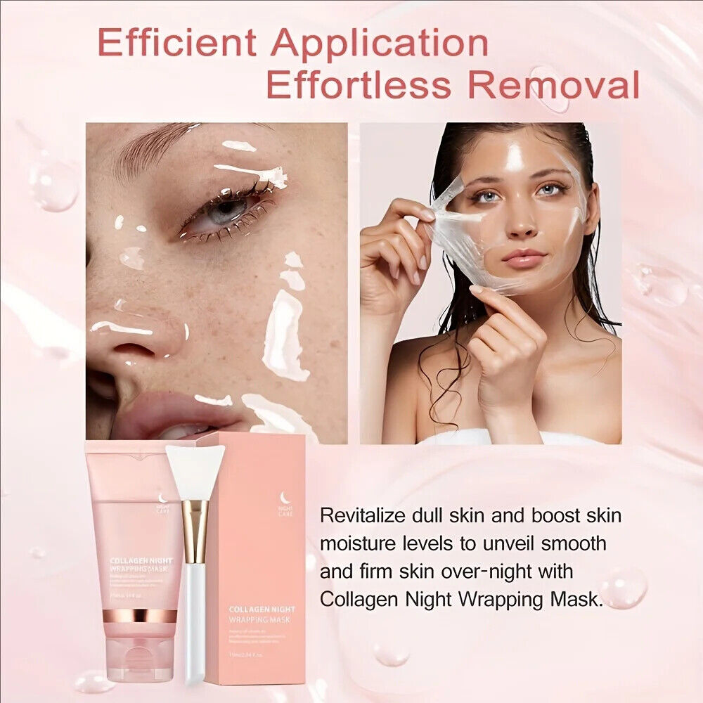 Korean Skincare Kollagen - Maske Nachtkollagen Verjüngung Feuchtigkeitsspendend