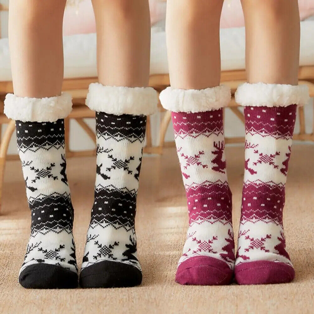 HABO Dicke Wollsocken Weihnachts Socken Geschenk warm Winter Weihnachten Socken