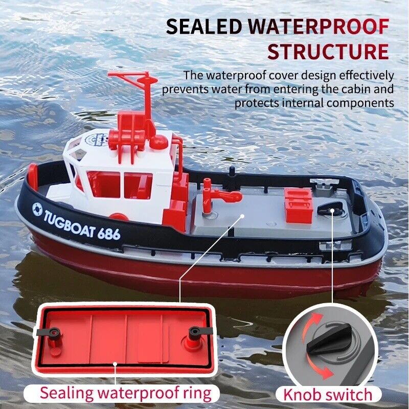 Ferngesteuertes Fischerboot Schiff Boot RC 2,4 Schlepper Hafen Fernbedienung