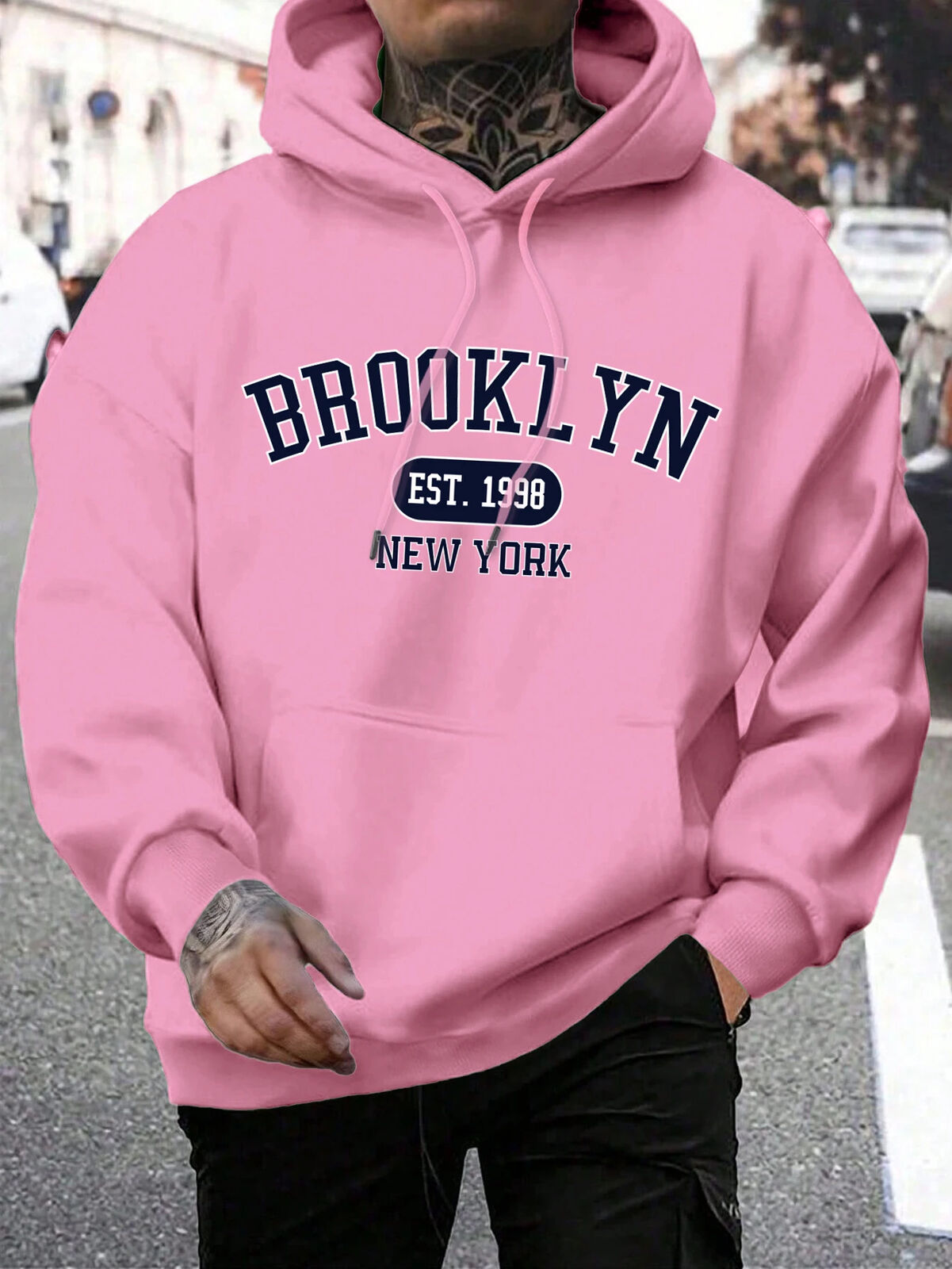 HABO Brooklyn New York Männer Hoodie – Oversize Hoody, Mode Trainingsanzug