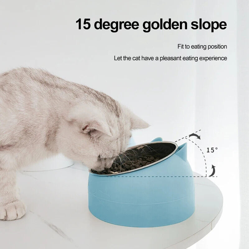 HABO Edelstahl Katze Futter- und Trinkschale – Schalen für Kätzchen und Welpen